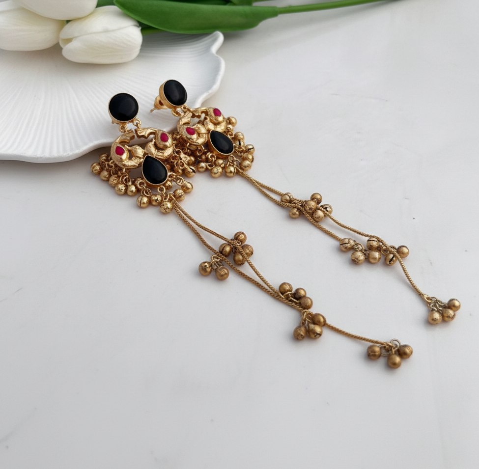 Kashmiri Royal Peacock Earrings