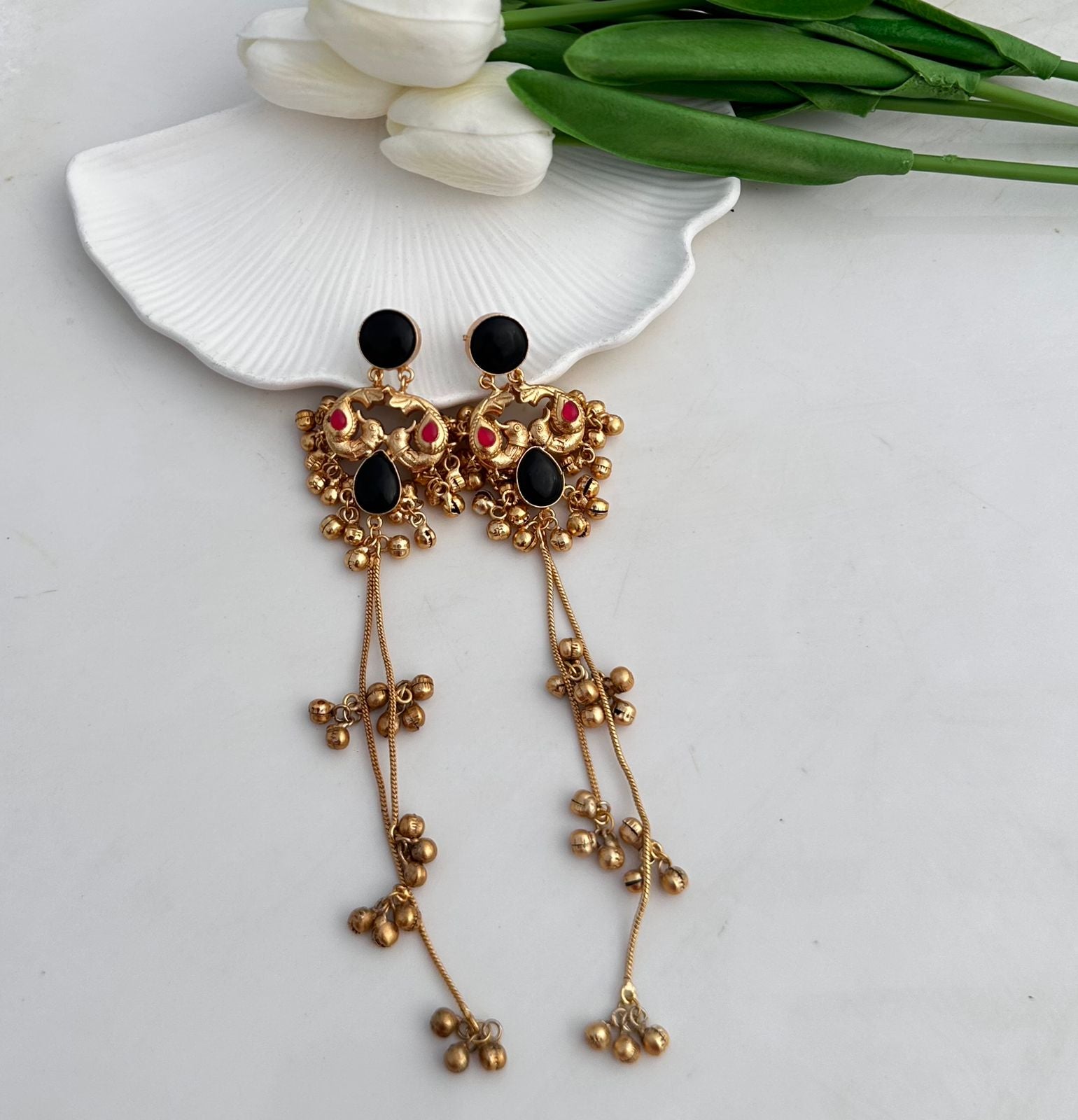 Kashmiri Royal Peacock Earrings