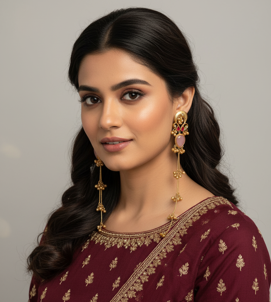 Chaand Kashmiri Earrings