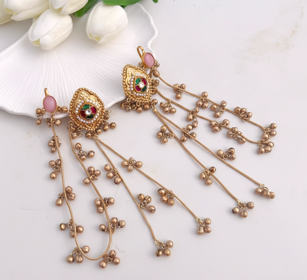 Kinara Kashmiri Kaan chain Earrings