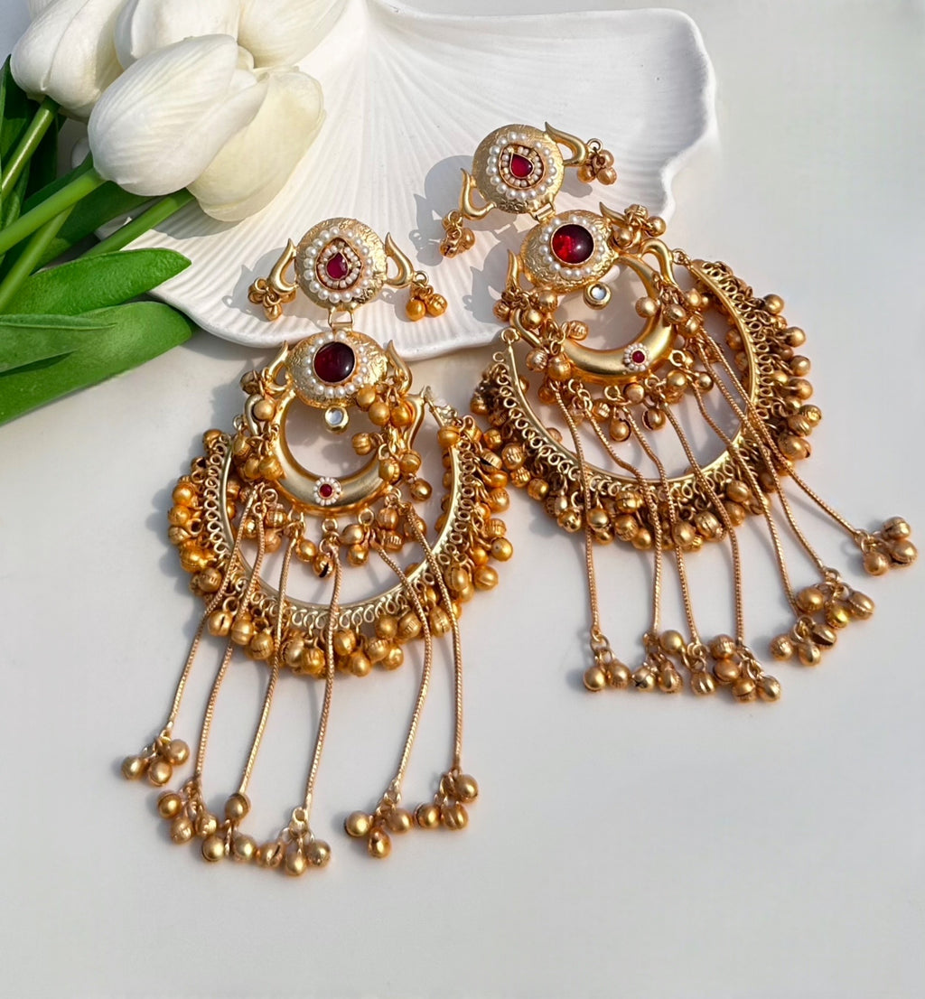 Kashmiri Chandbali Earrings