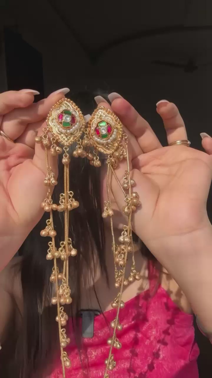 Kinara Kashmiri Kaan chain Earrings